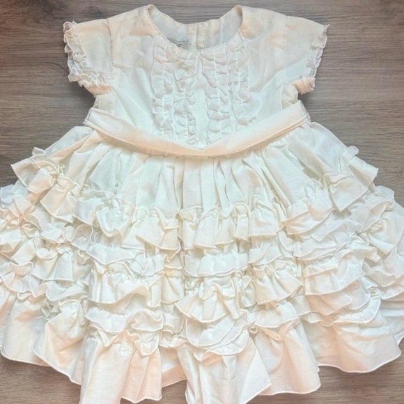 Eden’s Boutique Ivory Cream Ruffled Kids  Petti Princess Dress NWOT - Picture 1 of 10